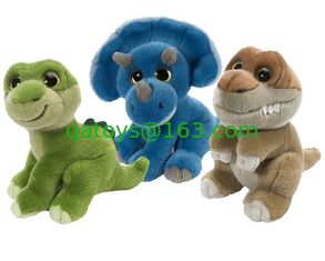 China Green and Purple Dino Dragon Plush Toys supplier