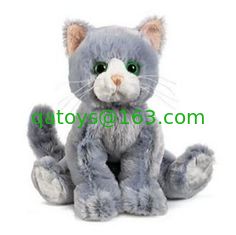 China Sitting Pose Grey Cat Plush Toys supplier