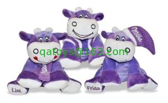 China Purple Milka Cow Plush Toys supplier