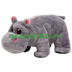 China Big eye Grey Hippo Plush Toys supplier