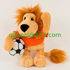 China Wild Lion with Football Plush Toy supplier