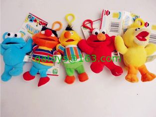 China Cute Sesame Street Plush Stuffed Toys with Hook keychain toys supplier