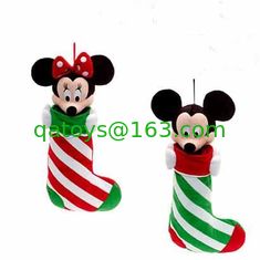 China Hot Disney Mickey Mouse and Minnie Mouse Stocking for Christmasn Plush Toys supplier