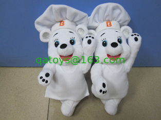 China Bimbo White Chef Teddy Bear Stuffed Plush Toy Cute customized Bear Mascot supplier